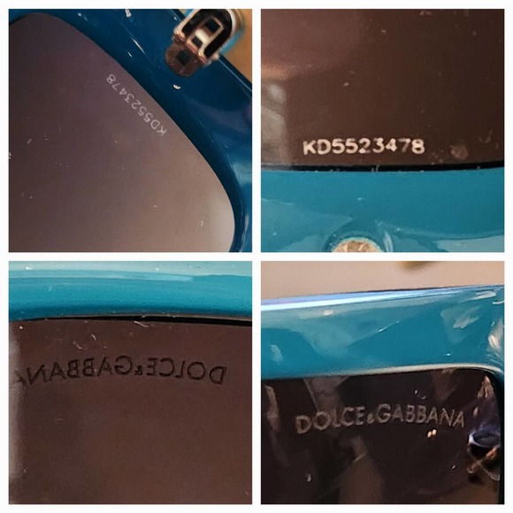 Dolce & Gabbana Turquois Crystal Sunglasses DG 6042-B 810/8G w Case Box Plastic - Picture 11 of 12